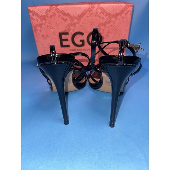 EGO KAIA Black Strappy Slingback Heels Women’s Size 7 US / UK 5 / EU 37 - Picture 4 of 7